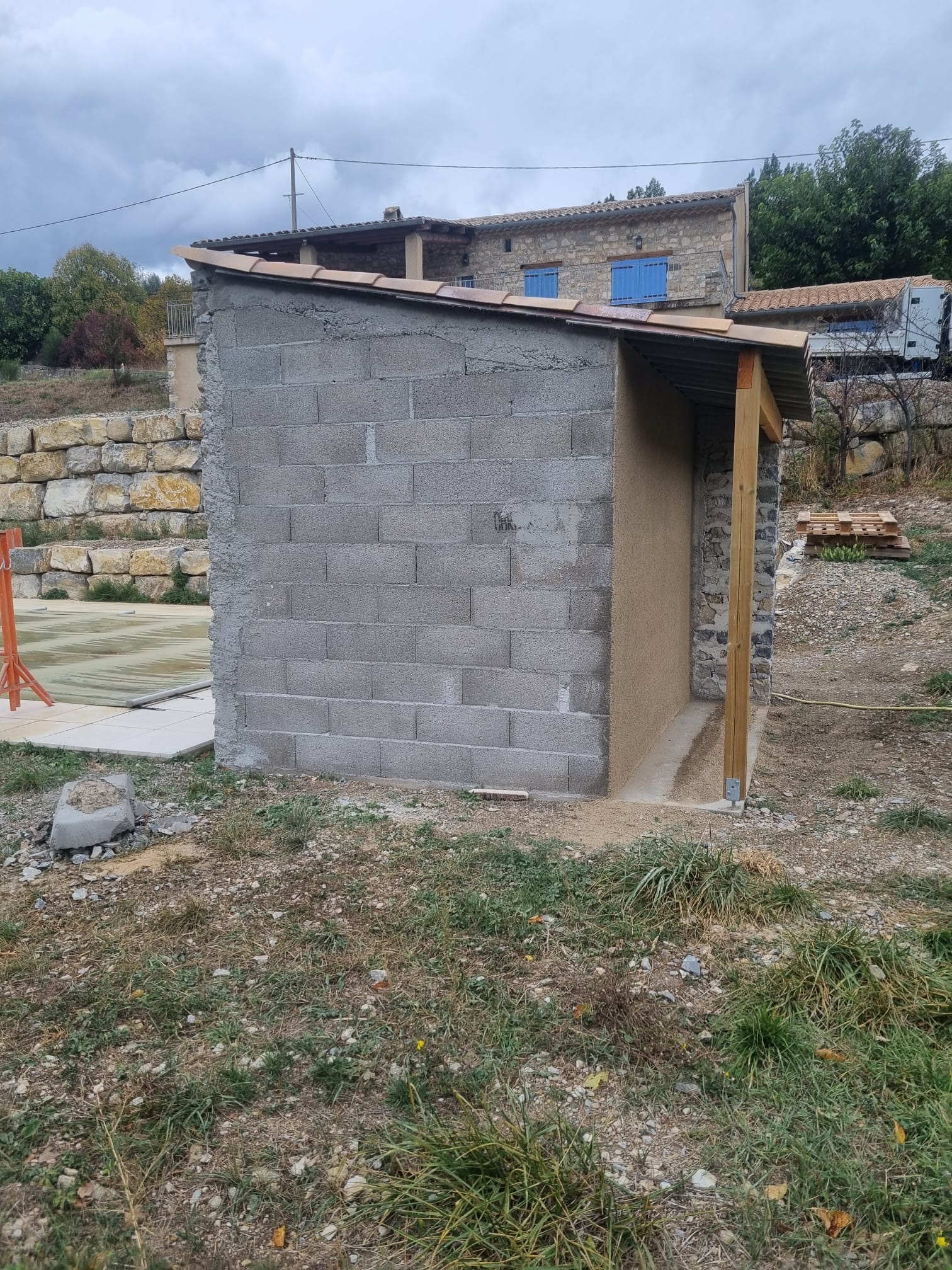 Terrasse béton désactivé réalisation Drôme Vaucluse